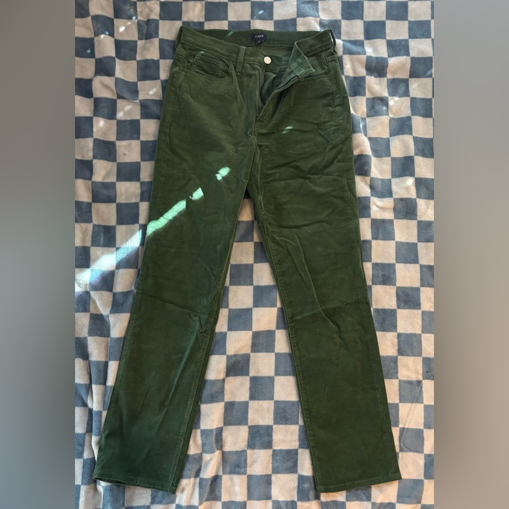 J Crew green corduroy pants